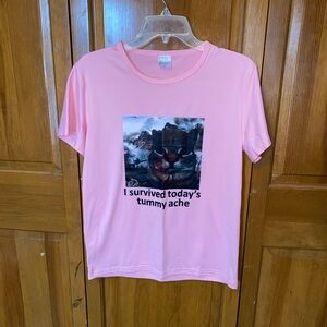 Funny Pink Graphic Tee